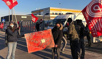 Die Rebellen von Amazon: Neuer Streik in Vigonza, Italien im Februar 2021