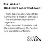 #ZeroCovid: Beendet das Sterben – keine COVID-19-Toten mehr! Solidarische Notbremse jetzt: für eine nachhaltige Strategie zur Bekämpfung der Pandemie