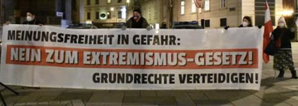 Nein zum Extremismus-Gesetz 2.0 Österreichs