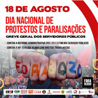18A in Brasilien: Generalstreik der Staatsbediensteten und nationaler Protest- und Streiktag