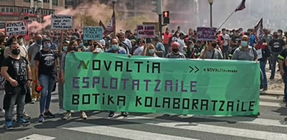 Kampf für einen Tarifvertrag beim Arzneimittelhändler Novaltia in Bilbao/Spanien