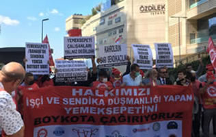 12 Gewerkschaften und Verbraucherorganisationen rufen zum Verbraucherboykott des gewerkschaftsfeindlichen türkischen Lieferdienstes Yemeksepeti auf
