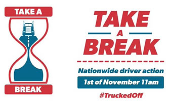 [#TruckedOff am 1.11.2021] 45 Minuten Pause als Protest: Britische Lkw-Fahrer haben genug