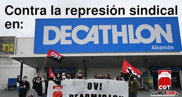 Decathlon Spanien entlässt ein Gewerkschaftsmitglied der CGT - Aufruf zum Boycott