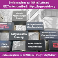 „Menschenrechte und Grundfreiheiten einhalten!“ Stellungnahme für eine andere Asylpolitik zur IMK in Stuttgart im Dezember 2021