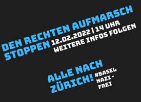 Nazis in der Schweiz mobilisieren zum Corona-Protest am 12.2.2022 in Zürich