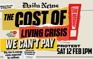 “Tax the rich, don’t attack the poor!” Massive Proteste in 25 Städten Großbritanniens gegen steigende Lebenshaltungskosten