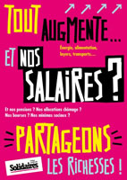 Berufsübergreifender Streik- und Demonstrationstag für die Erhöhung der Löhne und Renten in Frankreich am 17. März 2022