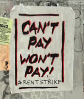 Can't pay - won't pay! Rentstrike!