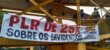 In drei Betrieben des Stahlkonzerns CSN in Brasilien streiken 20.000 ArbeiterInnen - nach der Entlassung von 5 Aktivisten erst recht