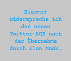 Den neuen AGBs nach dem #TwitterTakeover von Elon Musk bereits jetzt schon einfach widersprechen! Grafik von @B_Gunners21 - wir danken!