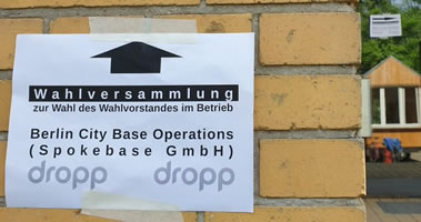 Auch die Berliner Zustellplattform Dropp demnächst mit Betriebsrat (!?)