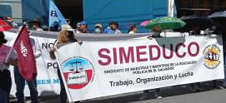 SIMEDUCO - Gewerkschaft der Lehrer:innen an öffentlichen Schulen in El Salvador: Arbeit, Organisation und Kampf