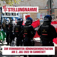 Aktionsbündnis „Stuttgart gegen Rechts“ zur Demo am 2.7.22