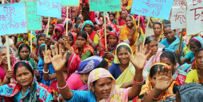 Teearbeiterinnen in Bangladesch streiken für mehr Lohn
