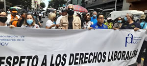 Venezuela: Arbeiter:innen des öffentlichen Sektors und v.a. des Bildungswesens protestieren zur Verteidigung von Löhnen und Tarifrechten 