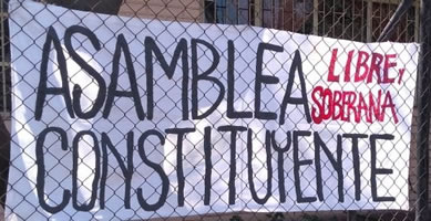 Bildungsproteste 2022 in Chile: AsambleaConstituyente frei und souverän