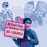 Bündnis Gemeinsam gegen die Tierindustrie: Aktionstage vom 23.-27.September 2022 im Oldenburger Land: Den Hotspot der Fleischkonzerne zum Zentrum unserer Proteste machen