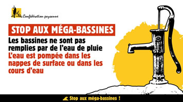 Frankreich: Bauerngewerkschaft La Confédération paysanne gegen Bassines de Deux Sèvres