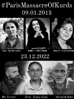 Paris/Frankreich: Plakat zeigt sechs Kurd:innen, die in den letzten 10 Jahren ermordet wurden