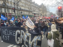 Demo in Paris am 19.1.2023 gegen die Rentenreform - Foto von Bernard Schmid