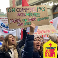 Service public im Kanton Waadt im Streik für Teuerungs"ausgleich"