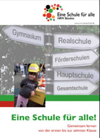 Broschüre "Eine Schule für alle" des Bündnisses „Eine für alle – Die inklusive Schule für die Demokratie“