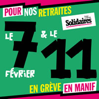 Frankreich: Gewerkschaftliche Aktionstage am 07. und 11. Februar 23 gegen die Renten„reform“