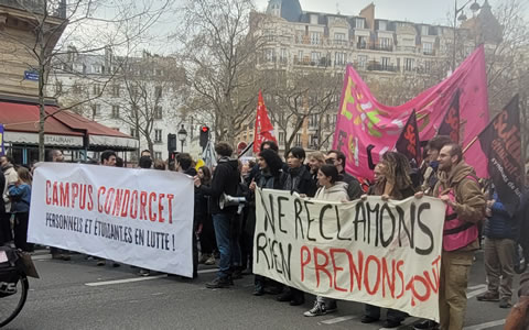 Frankreich: Demo gegen Rentenreform in Paris am 11.2.2023 - Foto von Bernard Schmid