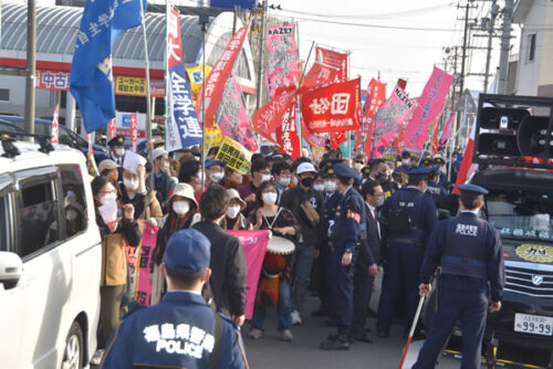 Fukushima-Anti-AKW-Aktion vom 11. März 2023 (Foto von Nobuo (Tigerman) MANABE, Doro Chiba)