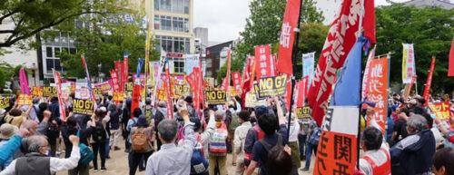 Protest gegen den G7-Gipfel am 19.-21. Mai 2023 in Japan (Foto: Doro Chiba)