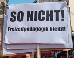 Für den Erhalt der Freizeitpädagogik in Österreich: Proteste und Warnstreiks gegen massive Verschlechterungen