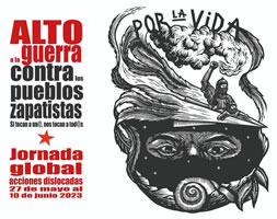 "Stoppt den Krieg gegen die zapatistischen Gemeinden": Aufruf zu Aktionstagen vom 27. Mai bis 10. Juni 2023 gegen Angriffe auf zapatistische Gemeinden in Mexiko