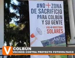Protest gegen Photovoltaik-Projekt in Colbún/Chile (Foto: OLCA: Observatorio Latinoamericano de Conflictos Ambientales)