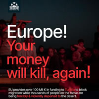 Tunisia: Europe! Your money will kill, again! (Grafik: Sea-Watch International)