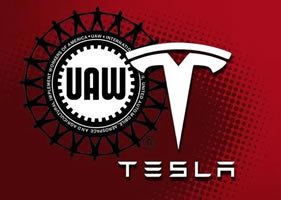 UAW organizing Tesla