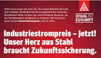 "Industriestrompreis - jetzt!" (Quelle: IG Metall Gelsenkirchen)