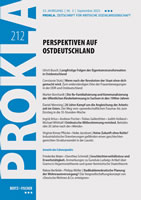 PROKLA. Zeitschrift für kritische Sozialwissenschaft Heft 212 vom September 2023 "Perspektiven auf Ostdeutschland"