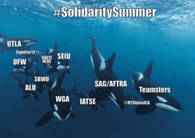 #SolidaritySummer - Streikwelle in den USA im Sommer 2023