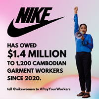 Clean Clothes Campaign: „Stand up for the women making @Nike's clothes: Tell them to #PayYourWorkers!