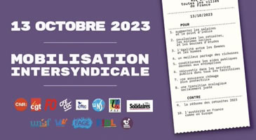 Frankreich: Der Aktionstag der "Intersyndicale" am 13. Oktober 2023 
