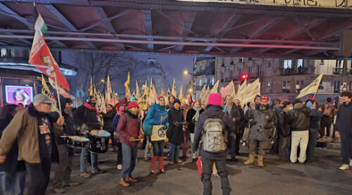 Demo in Paris am Sonntag, den 14. Januar 2024 gegen das neue Ausländergesetz in Frankreich (Foto: Bernard Schmid)