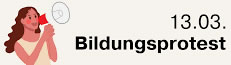 Bildungsprotest in NRW am 13. März 2024 für ein besseres Bildungssystem, Renovierung von Schulgebäuden und mehr Lehrkräfte