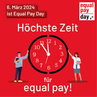 Equal Pay Day 2024 am 6. März