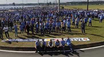 Bei Renault in Brasilien wurde im Mai 2024 zwei Wochen gegen Arbeitsverdichtung und für Gesundheit und Sicherheit gestreikt - bislang vergeblich, trotz breiter Solidarität