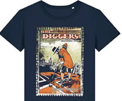 [Mit dem LabourNet-Discount-Code] Das April-2025-Shirt von Working Class History/dna: The Diggers (The Spirit Within You)