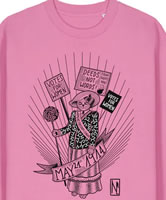 [Mit dem LabourNet-Discount-Code] Das Mai-2025-Shirt von Working Class History/dna: Suffragetten (Kampf für Frauenwahlrecht 1914)