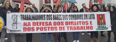 Portugal (19.5.2025): Trabalhadores dos bares dos comboios exigem cumprimento do Acordo de Empresa (CGTP)
