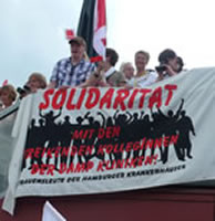 Damp: Demo und Kundgebung in Kiel im Juni 2012 gegen Fresenius 