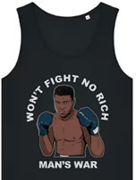 [Mit dem LabourNet-Discount-Code] Das Juni-2025-Shirt von Working Class History/dna: „Won’t Fight No Rich Man’s War“